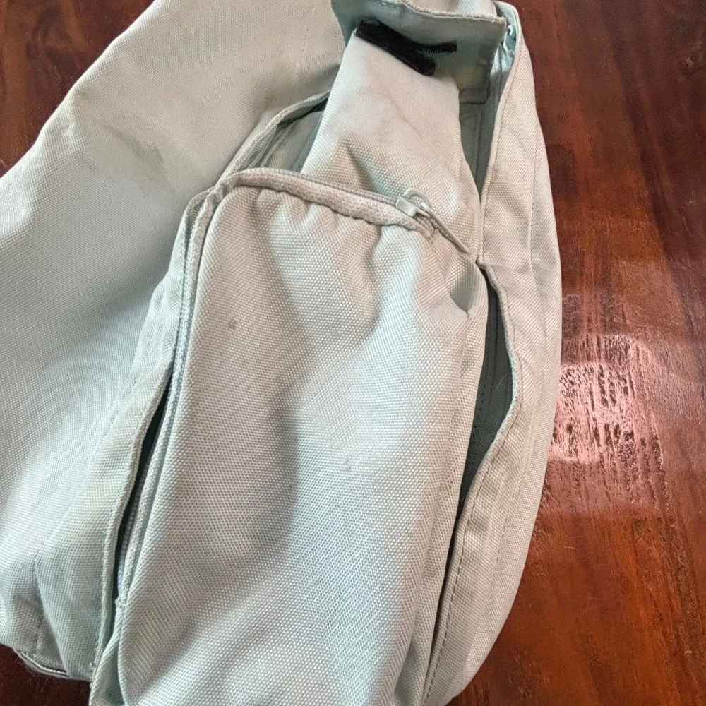 KAVU Rope Bag Mint Green Canvas Sling Crossbody Backpack Outdoors Gorpcore
